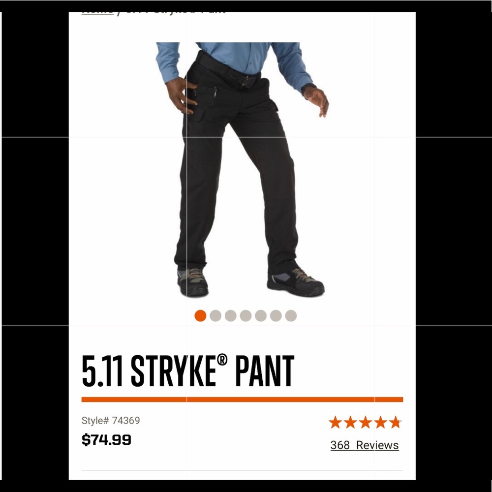 5.11 STRYKE- Men’s gently used tactical pants